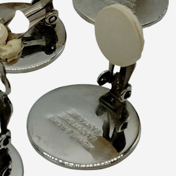 Hermes Clou de Selle Silver Clip-on Earrings - Picture 4 of 4